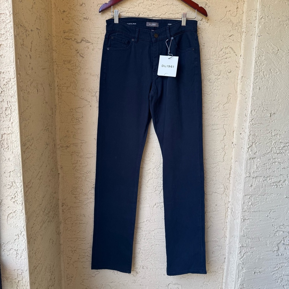 DL1961 Avery Modern Straight Vessel Jeans Sz 29x34 Dark Blue